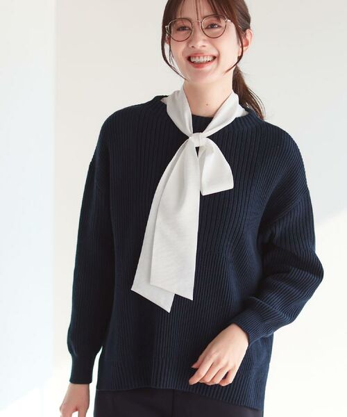 Reflect / リフレクト ニット・セーター | 【腰回りカバー/長め丈】モックネックニットプルオーバー | 詳細10