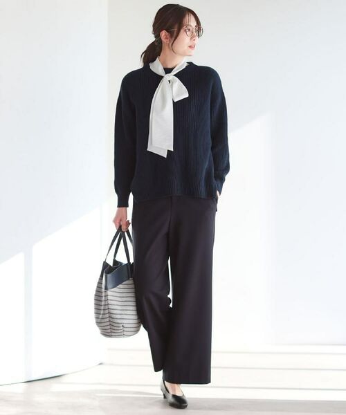 Reflect / リフレクト ニット・セーター | 【腰回りカバー/長め丈】モックネックニットプルオーバー | 詳細12