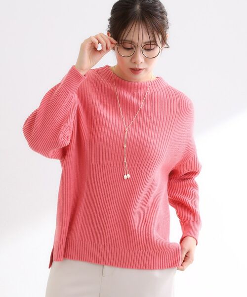 Reflect / リフレクト ニット・セーター | 【腰回りカバー/長め丈】モックネックニットプルオーバー | 詳細18