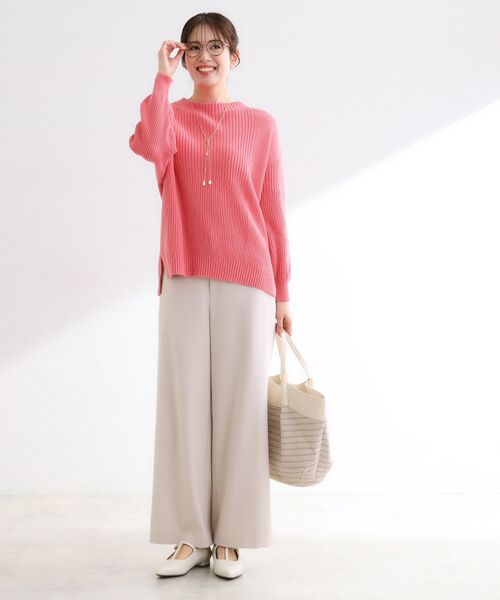 Reflect / リフレクト ニット・セーター | 【腰回りカバー/長め丈】モックネックニットプルオーバー | 詳細20