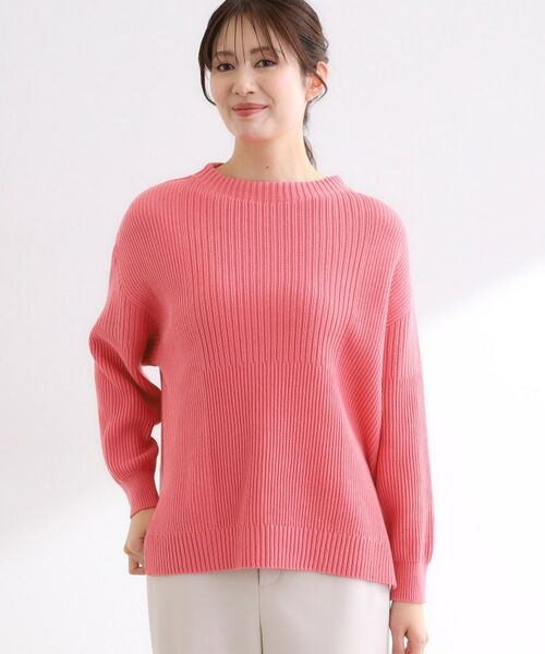 Reflect / リフレクト ニット・セーター | 【腰回りカバー/長め丈】モックネックニットプルオーバー | 詳細26