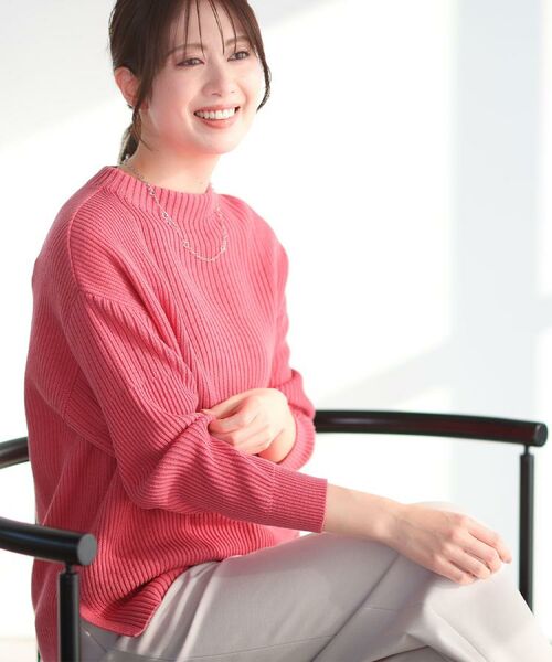 Reflect / リフレクト ニット・セーター | 【腰回りカバー/長め丈】モックネックニットプルオーバー | 詳細5