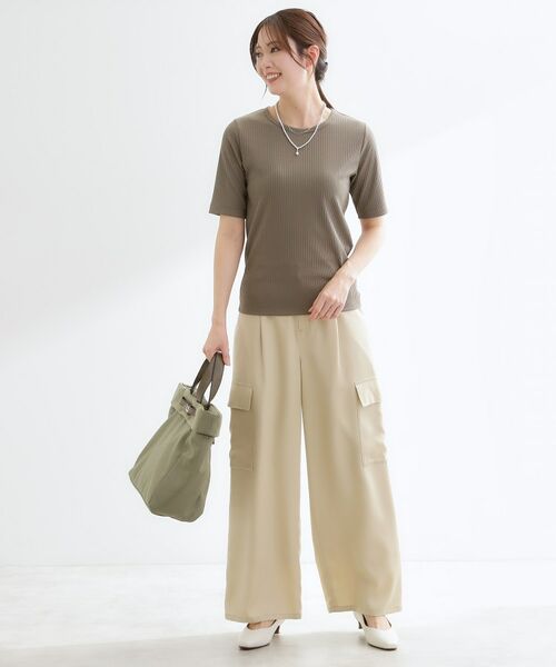 Reflect / リフレクト カットソー | 【インナーにおすすめ◎】クルーネックストレッチリブトップス | 詳細11