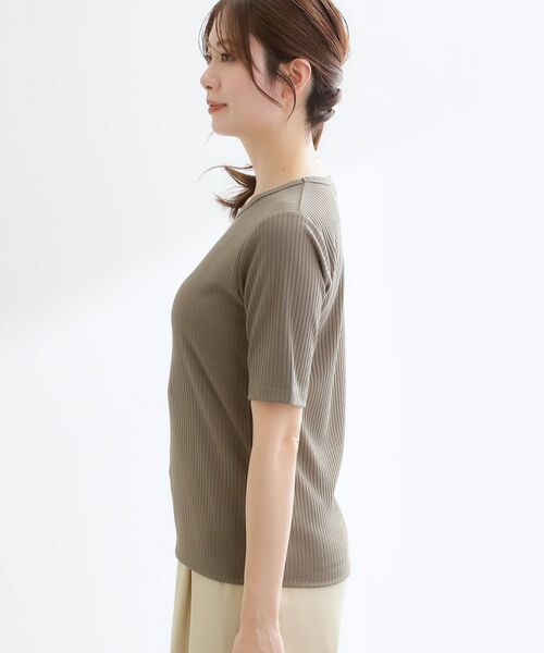 Reflect / リフレクト カットソー | 【インナーにおすすめ◎】クルーネックストレッチリブトップス | 詳細15