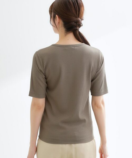 Reflect / リフレクト カットソー | 【インナーにおすすめ◎】クルーネックストレッチリブトップス | 詳細16