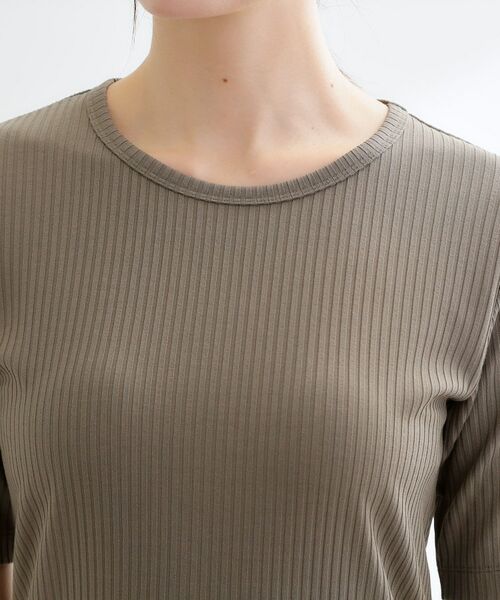 Reflect / リフレクト カットソー | 【インナーにおすすめ◎】クルーネックストレッチリブトップス | 詳細17