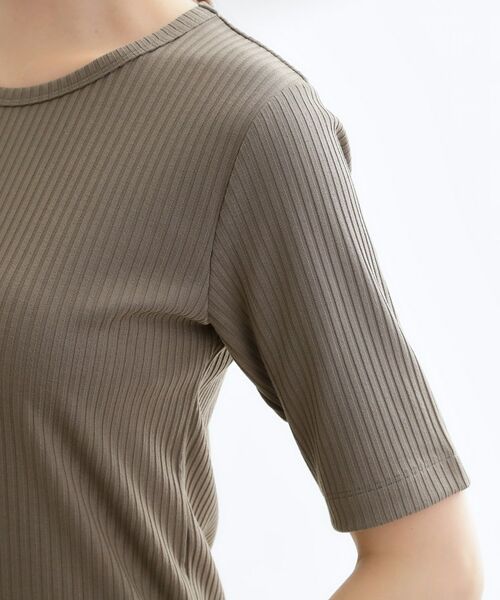 Reflect / リフレクト カットソー | 【インナーにおすすめ◎】クルーネックストレッチリブトップス | 詳細20