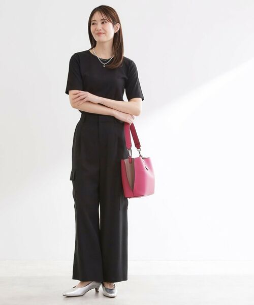 Reflect / リフレクト カットソー | 【インナーにおすすめ◎】クルーネックストレッチリブトップス | 詳細7