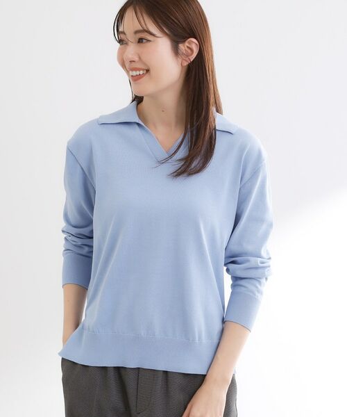 Reflect / リフレクト ニット・セーター | スキッパーネックニットプルオーバー | 詳細13