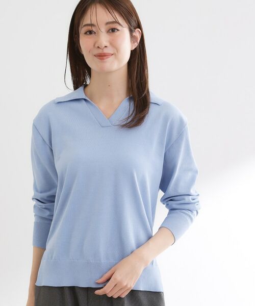 Reflect / リフレクト ニット・セーター | スキッパーネックニットプルオーバー | 詳細14