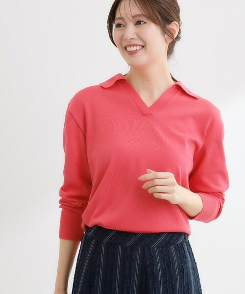 Reflect / リフレクト ニット・セーター | スキッパーネックニットプルオーバー | 詳細9