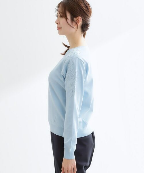 Reflect / リフレクト ニット・セーター | レースデザインスリーブニットプルオーバー | 詳細15