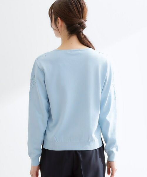 Reflect / リフレクト ニット・セーター | レースデザインスリーブニットプルオーバー | 詳細16