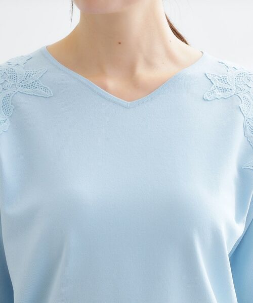 Reflect / リフレクト ニット・セーター | レースデザインスリーブニットプルオーバー | 詳細17