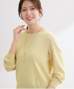 Reflect / リフレクト ニット・セーター | 透かしスリーブデザインハイゲージニット