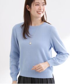 Reflect / リフレクト ニット・セーター | 透かしスリーブデザインハイゲージニット