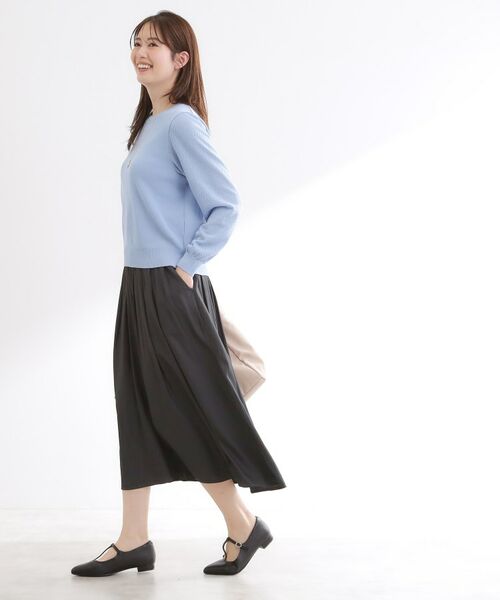 Reflect / リフレクト ニット・セーター | 透かしスリーブデザインハイゲージニット | 詳細15