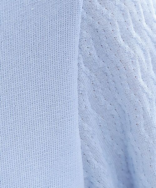 Reflect / リフレクト ニット・セーター | 透かしスリーブデザインハイゲージニット | 詳細16
