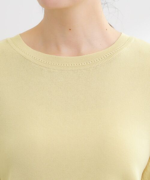 Reflect / リフレクト ニット・セーター | 透かしスリーブデザインハイゲージニット | 詳細25