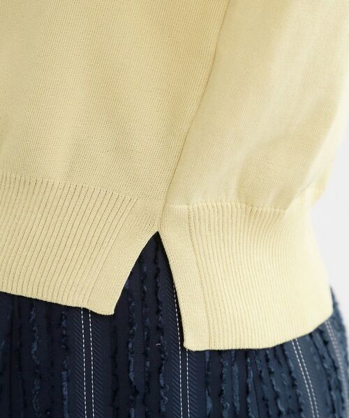 Reflect / リフレクト ニット・セーター | 透かしスリーブデザインハイゲージニット | 詳細27