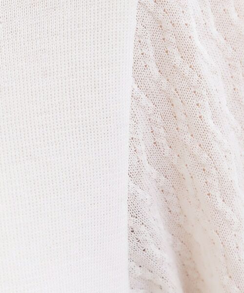 Reflect / リフレクト ニット・セーター | 透かしスリーブデザインハイゲージニット | 詳細4