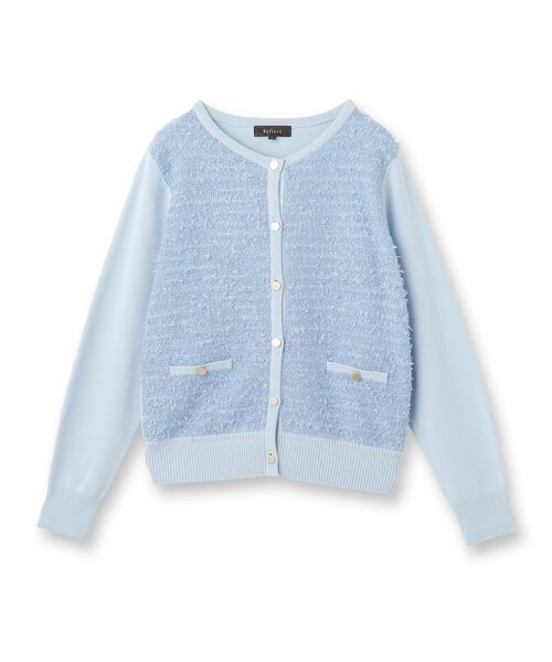 Reflect / リフレクト カーディガン・ボレロ | 【着映え◎】ツイード風ニットカーディガン | 詳細11