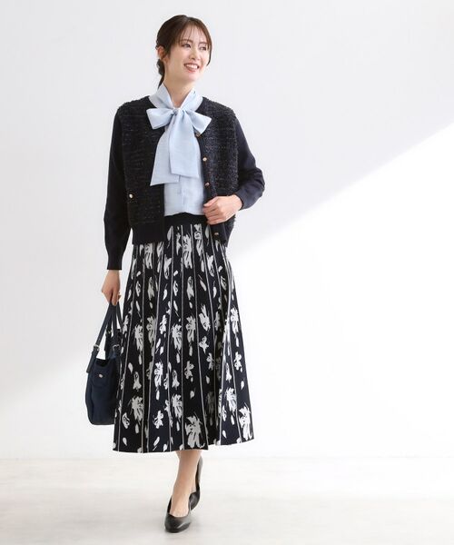 Reflect / リフレクト カーディガン・ボレロ | 【着映え◎】ツイード風ニットカーディガン | 詳細22