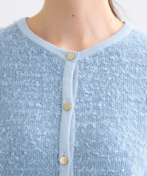 Reflect / リフレクト カーディガン・ボレロ | 【着映え◎】ツイード風ニットカーディガン | 詳細27