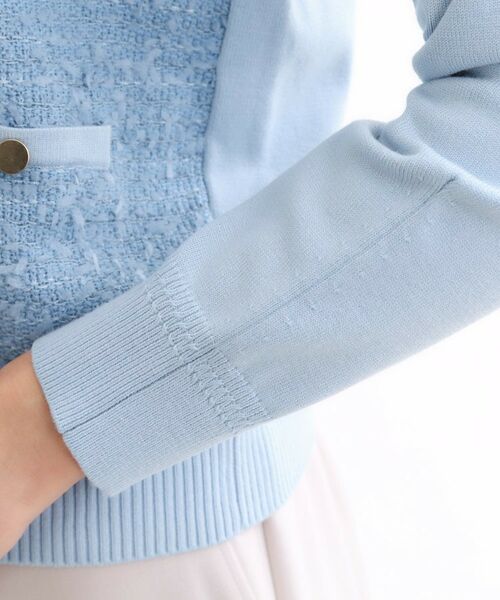 Reflect / リフレクト カーディガン・ボレロ | 【着映え◎】ツイード風ニットカーディガン | 詳細29