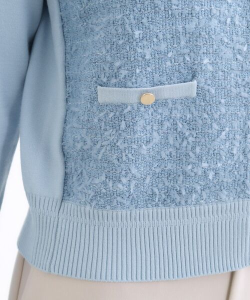 Reflect / リフレクト カーディガン・ボレロ | 【着映え◎】ツイード風ニットカーディガン | 詳細30
