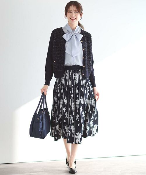 Reflect / リフレクト カーディガン・ボレロ | 【着映え◎】ツイード風ニットカーディガン | 詳細6