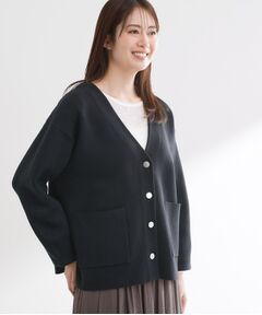 Reflect / リフレクト カーディガン・ボレロ | 【着回し力◎】ジャケット風ニットカーディガン