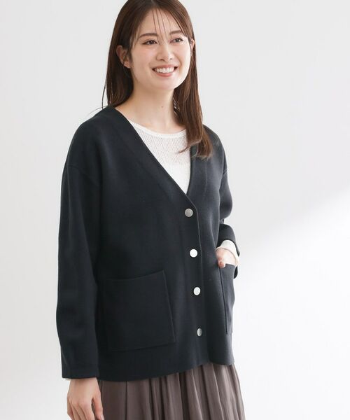 Reflect / リフレクト カーディガン・ボレロ | 【着回し力◎】ジャケット風ニットカーディガン | 詳細10