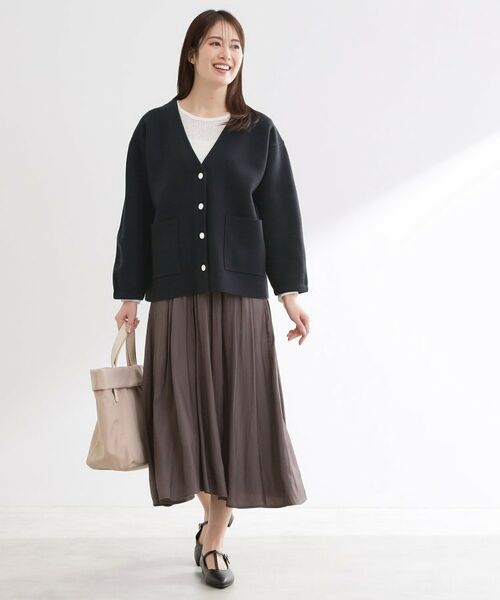 Reflect / リフレクト カーディガン・ボレロ | 【着回し力◎】ジャケット風ニットカーディガン | 詳細11