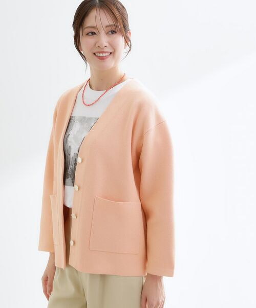 Reflect / リフレクト カーディガン・ボレロ | 【着回し力◎】ジャケット風ニットカーディガン | 詳細5