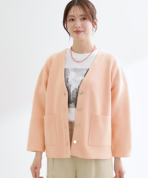 Reflect / リフレクト カーディガン・ボレロ | 【着回し力◎】ジャケット風ニットカーディガン | 詳細6