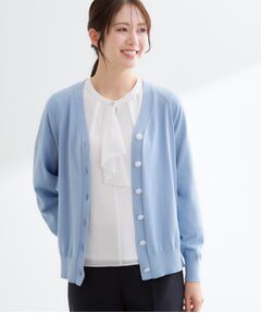 Reflect / リフレクト カーディガン・ボレロ | ハイゲージVネックカーディガン