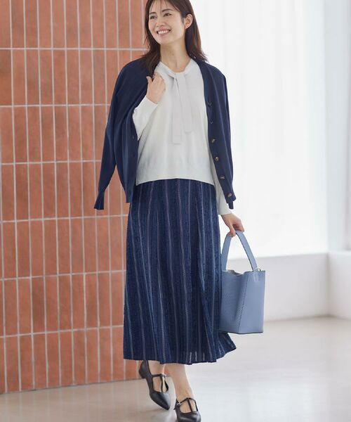 Reflect / リフレクト カーディガン・ボレロ | ハイゲージVネックカーディガン | 詳細3