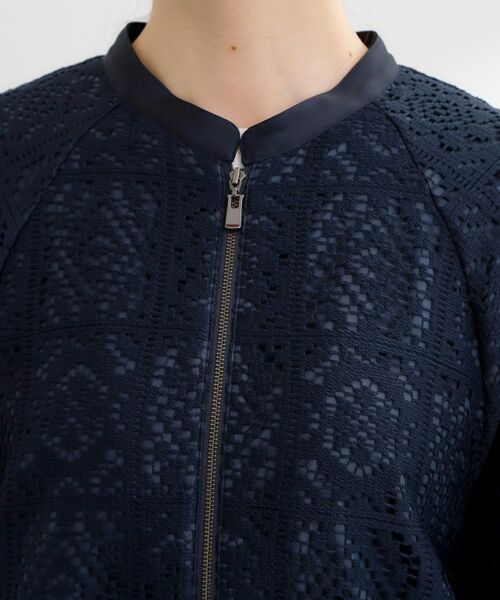 Reflect / リフレクト レザーブルゾン・ジャケット | 【セットアップ可】ジップアップレースショートブルゾン | 詳細21