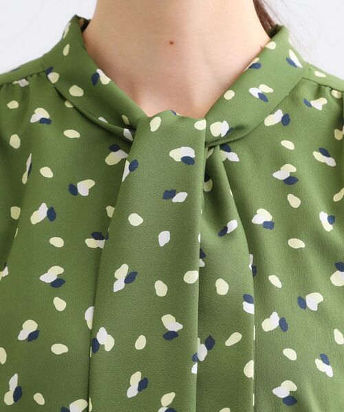 Reflect / リフレクト ミニ丈・ひざ丈ワンピース | 【通勤・おでかけにおすすめ◎】フラワープリントボウタイワンピース | 詳細26