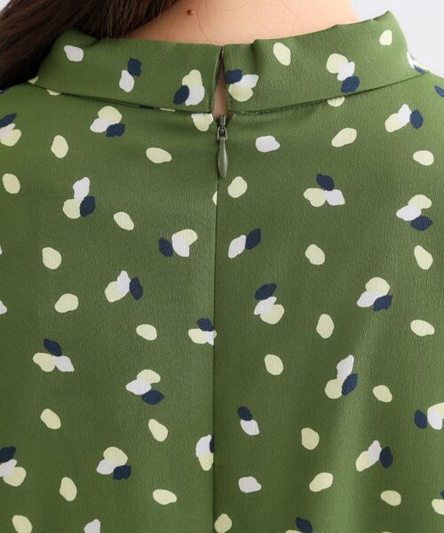 Reflect / リフレクト ミニ丈・ひざ丈ワンピース | 【通勤・おでかけにおすすめ◎】フラワープリントボウタイワンピース | 詳細27