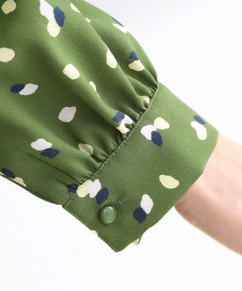 Reflect / リフレクト ミニ丈・ひざ丈ワンピース | 【通勤・おでかけにおすすめ◎】フラワープリントボウタイワンピース | 詳細29