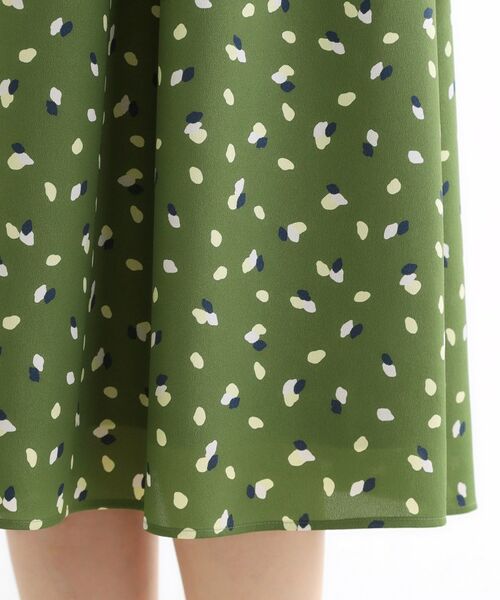 Reflect / リフレクト ミニ丈・ひざ丈ワンピース | 【通勤・おでかけにおすすめ◎】フラワープリントボウタイワンピース | 詳細30