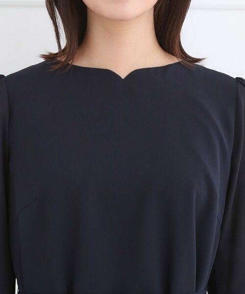 Reflect / リフレクト ミニ丈・ひざ丈ワンピース | 【フォーマル/入卒/付属リボン付き】スリーブデザインジョーゼットワンピース | 詳細10