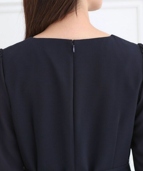 Reflect / リフレクト ミニ丈・ひざ丈ワンピース | 【フォーマル/入卒/付属リボン付き】スリーブデザインジョーゼットワンピース | 詳細11