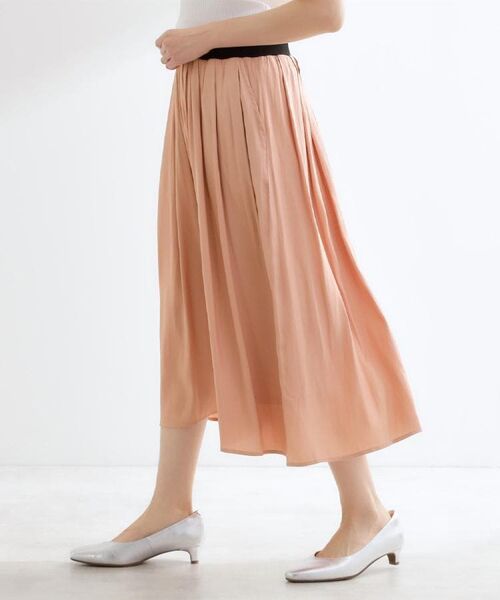 Reflect / リフレクト ショート・ハーフ・半端丈パンツ | 【長く着られる◎】スカーチョパンツ（オレンジ(065)）