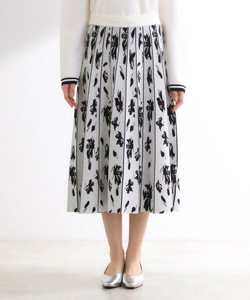 Reflect / リフレクト ロング・マキシ丈スカート | 【セットアップ可】ダブルジャカードニットフレアスカート | 詳細16