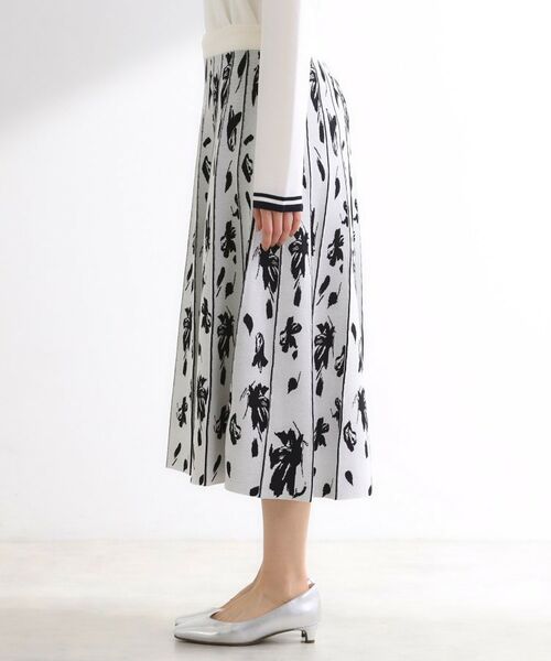 Reflect / リフレクト ロング・マキシ丈スカート | 【セットアップ可】ダブルジャカードニットフレアスカート | 詳細17