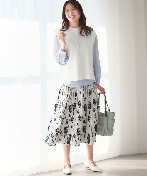 Reflect / リフレクト ロング・マキシ丈スカート | 【セットアップ可】ダブルジャカードニットフレアスカート | 詳細23