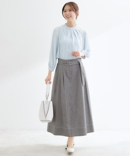 Reflect / リフレクト ロング・マキシ丈スカート | ダンガリータックフレアスカート | 詳細1